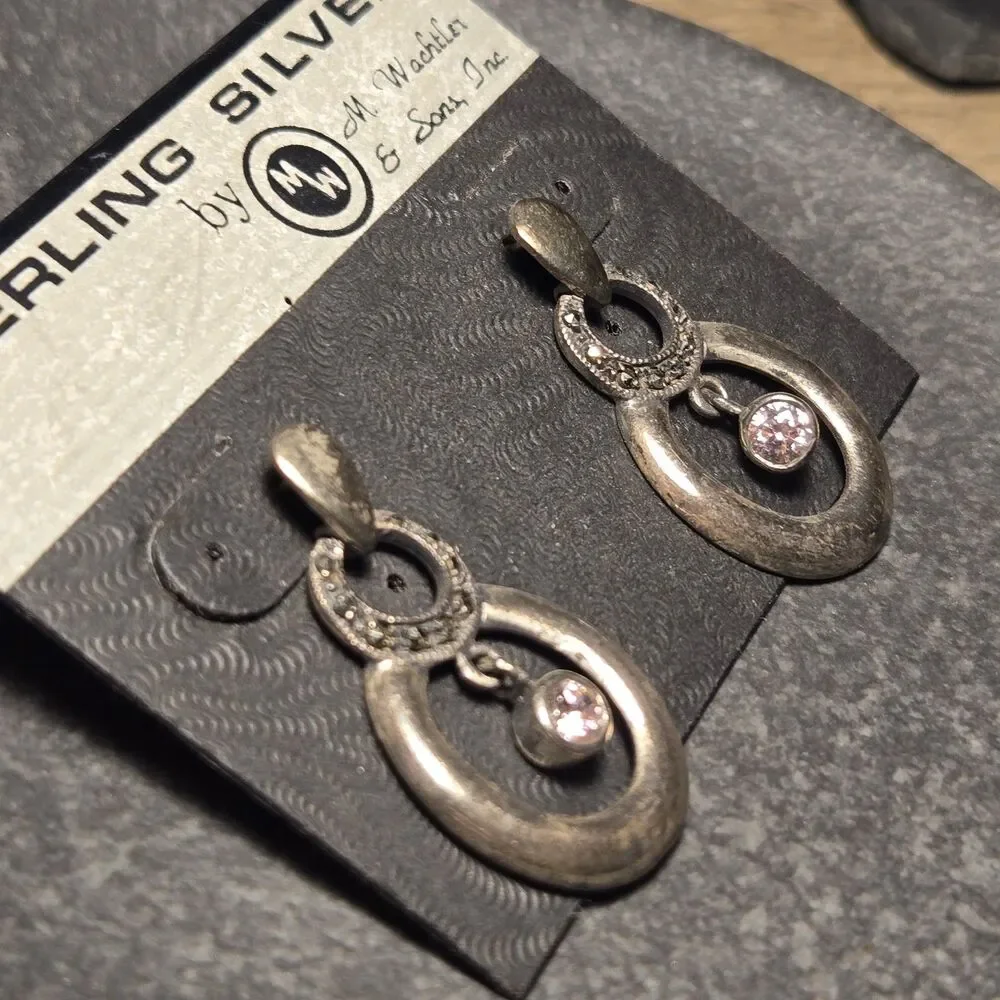 Vintage Dangly Sterling Silver Earrings